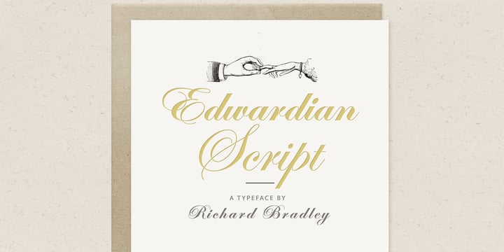 ITC Edwardian Script Font Poster 1