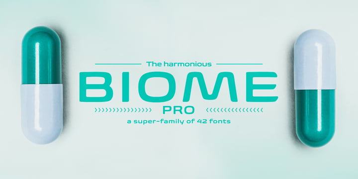 Biome Font Poster 1