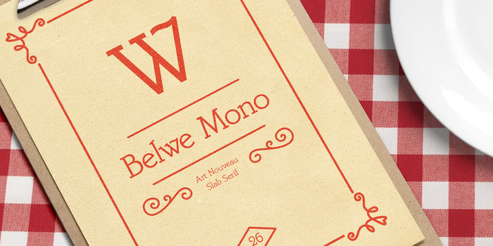 Belwe Mono Font Poster 1