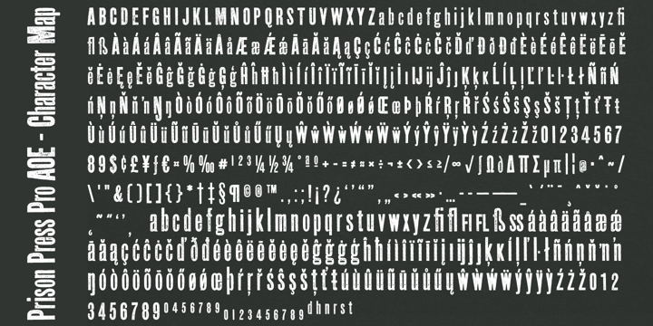 Prison Aoe Font Webfont Desktop Myfonts