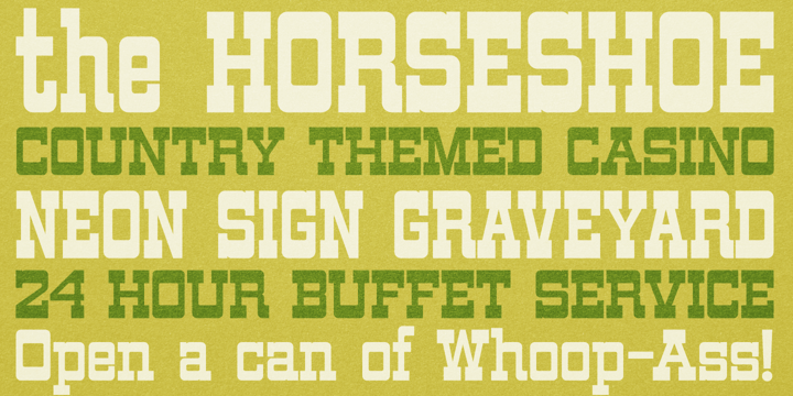 Horseplay AOE Font Poster 3