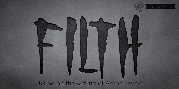 Filth AOE Font Poster 1