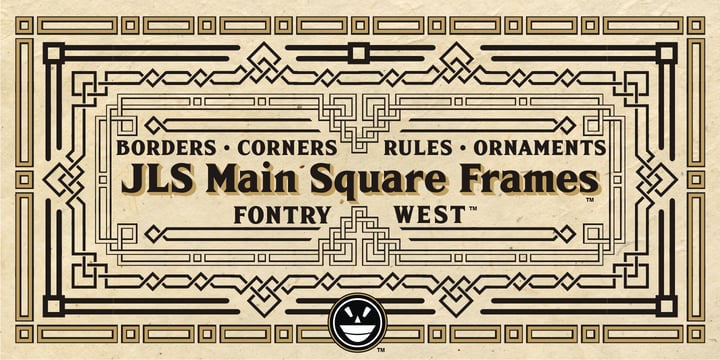 JLS Main Square Frames Font Poster 1