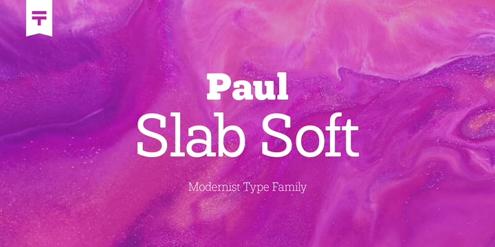 Paul Slab Soft Font Poster 1