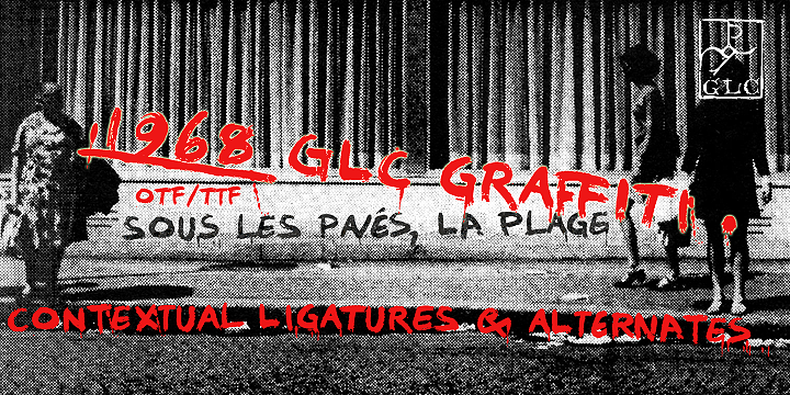 1968 GLC Graffiti Font Poster 1