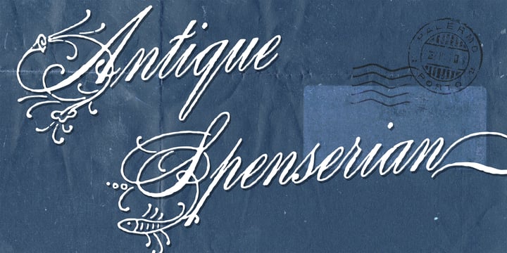Antique Spenserian Font Poster 2