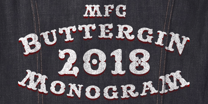 MFC Buttergin Monogram Font Poster 5