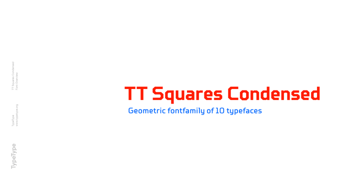TT Squares Condensed Font Poster 1