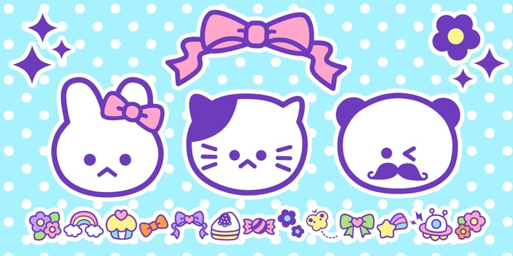 Omekashi Emoji Font Poster 1