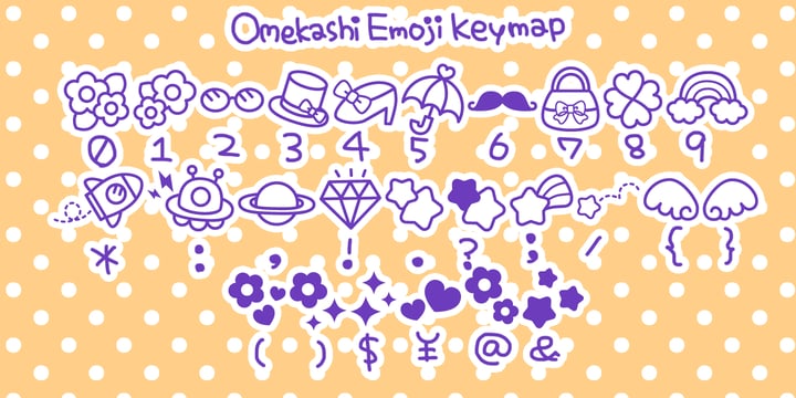 Omekashi Emoji Font Poster 4