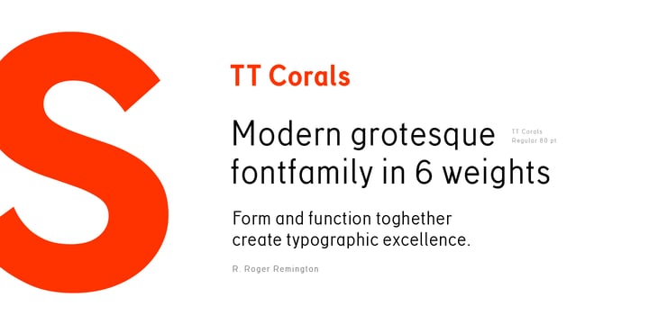 TT Corals Font Poster 13