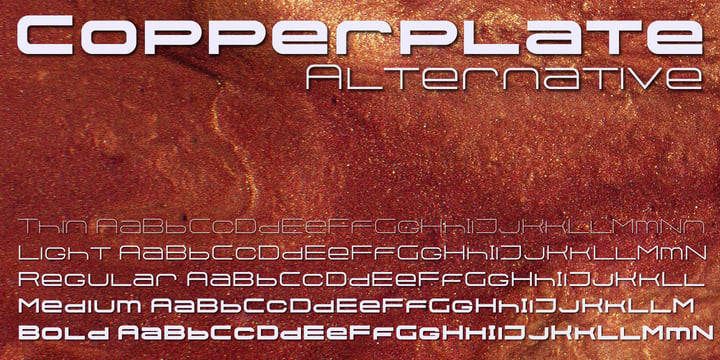 Copperplate Alt Font Poster 1