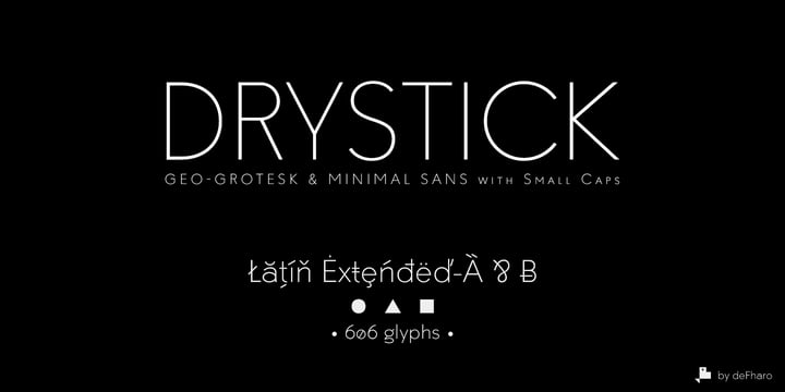 Drystick Geo Grotesk Font Poster 5