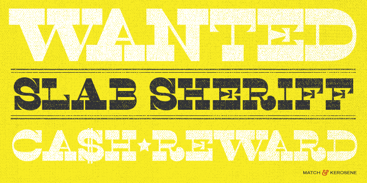 Slab Sheriff Font Poster 4