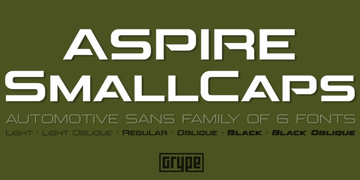 Aspire SmallCaps Font Poster 1