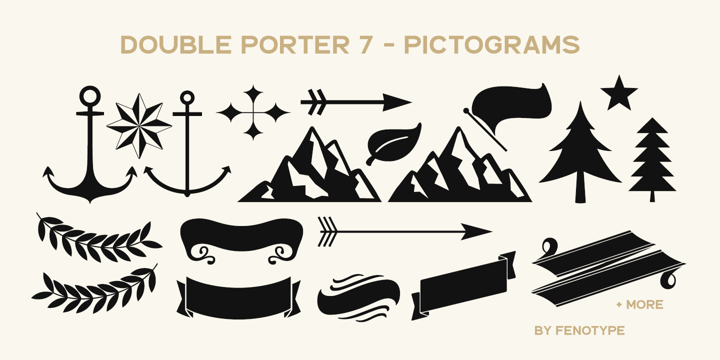 Double Porter Font Poster 16