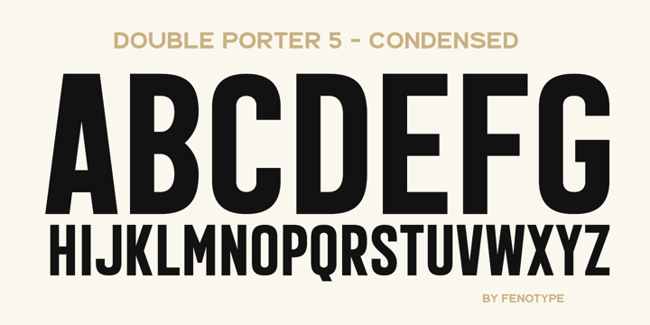 Double Porter Font Poster 14