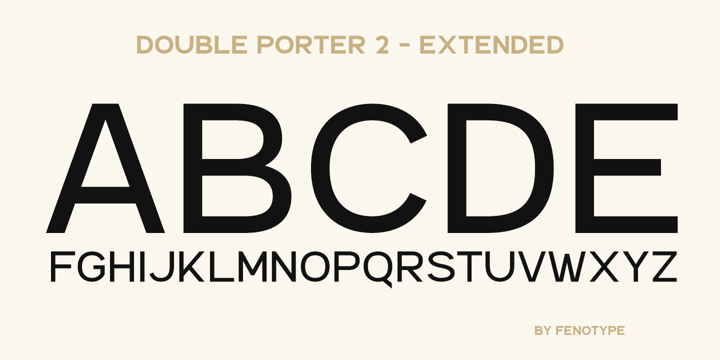 Double Porter Font Poster 11