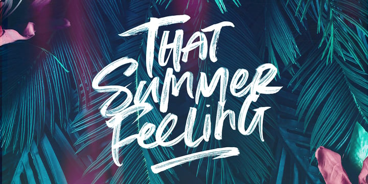 Summer Loving Font Poster 12