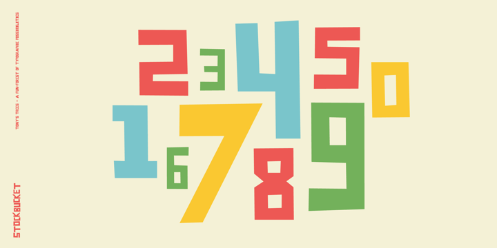 Tonys Trees Font Poster 4