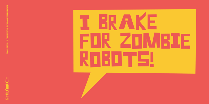 Tonys Trees Font Poster 5