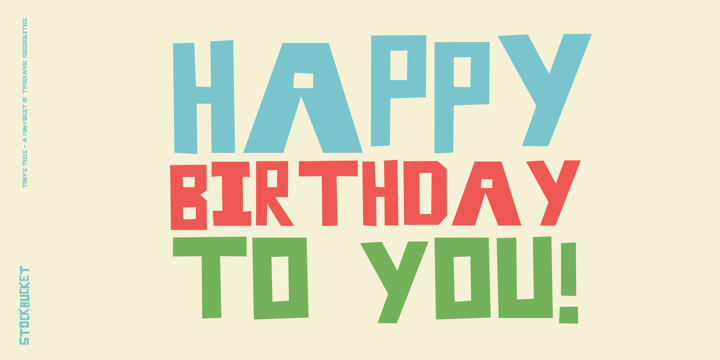 Tonys Trees Font Poster 6