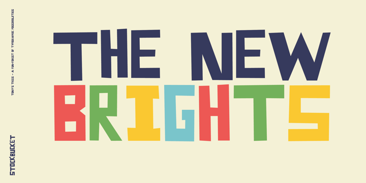 Tonys Trees Font Poster 8