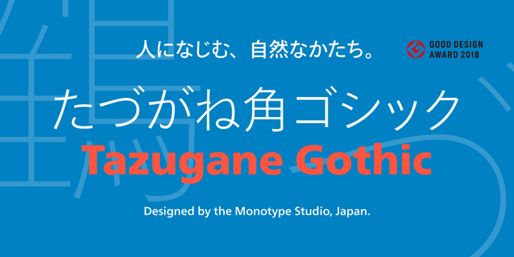 Tazugane Gothic Font Poster 1