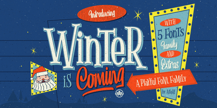 Winter Is Coming Font Poster 15