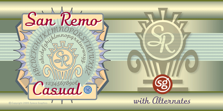 San Remo Casual SG Font Poster 1