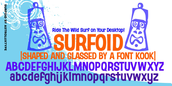 Surfoid Font Poster 2