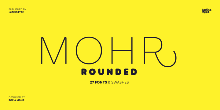 Mohr Rounded Font Poster 1