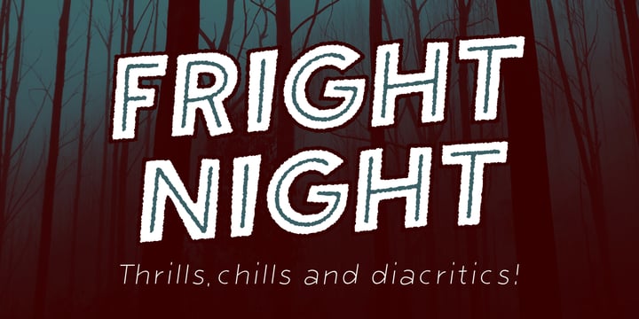 Fright Night Font Poster 6