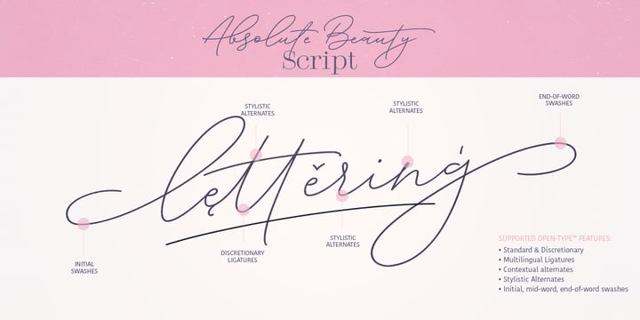 Absolute Beauty Font Poster 12
