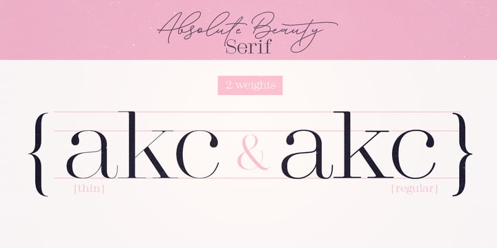 Absolute Beauty Font Poster 11