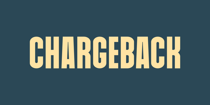 Chargeback Font Poster 1