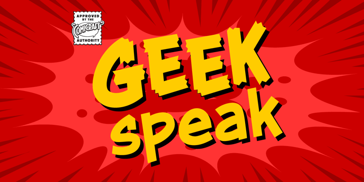 Geek Speak Font Poster 1