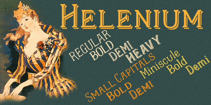 Helenium Font Poster 3