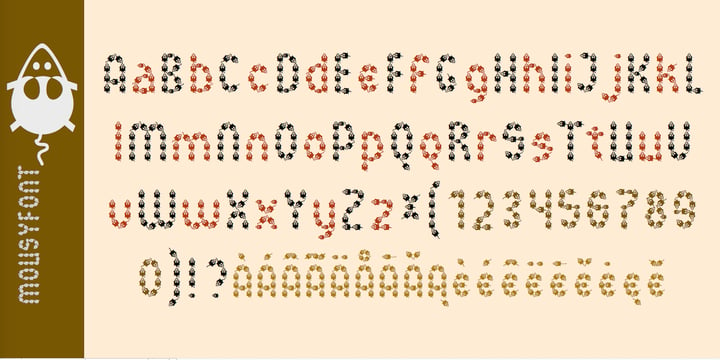 MousyFont Font Poster 2