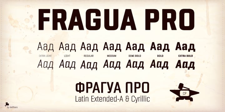Fragua Pro Font Poster 5