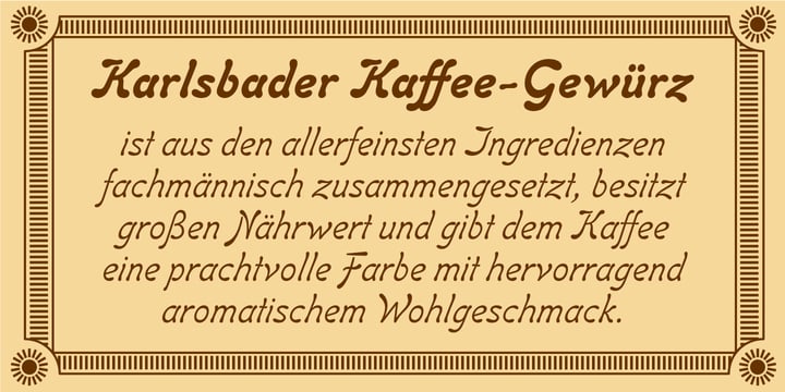 Carlsbad Font Poster 4