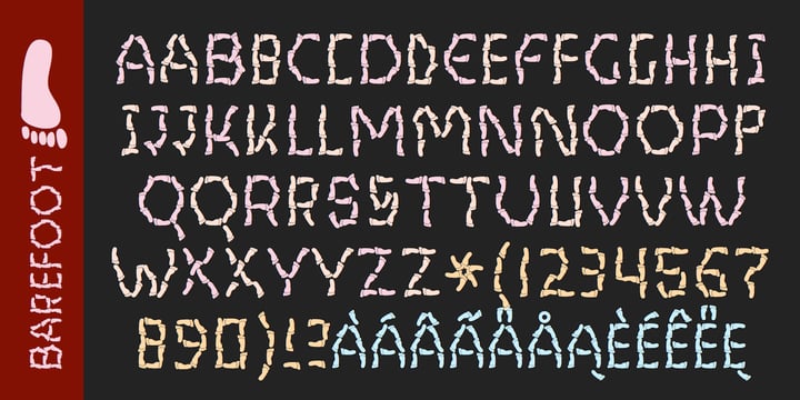 Barefoot Font Poster 4