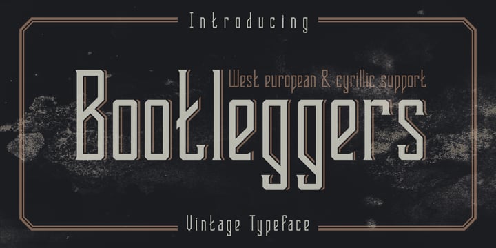 Bootleggers Font Poster 1