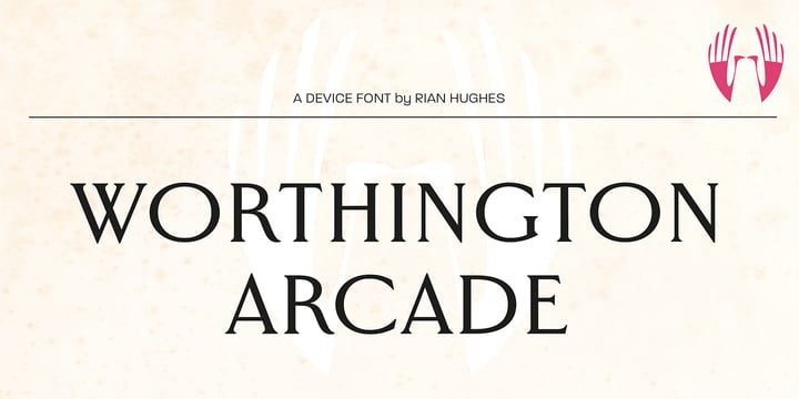 Worthington Arcade Font Poster 2
