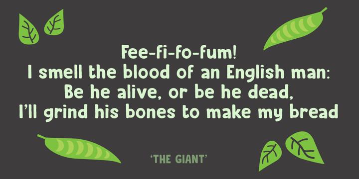 Beanstalker Font Poster 4