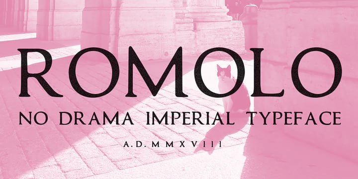 Romolo Font Poster 1