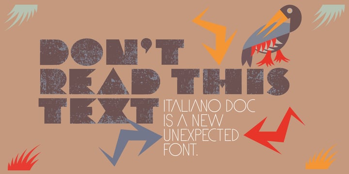Italiano Doc Font Poster 4