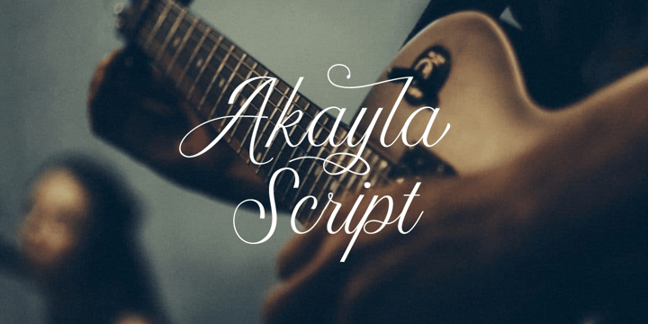 Akayla Script Font Poster 1