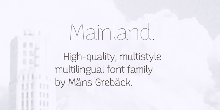 Mainland Font Poster 3