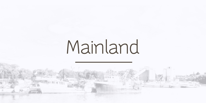 Mainland Font Poster 1